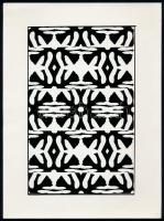 cca 1976 Nagy Sándor szegedi fotóművész ,,Filodendron" című, vintage fotóművészeti alkotása, ezüst zselatinos fotópapíron, feliratozva, pecséttel jelzett, sarkán kis törés, 24x17,7 cm