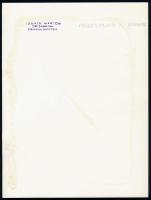 1974 Ignáth Márton leninvárosi fotóművész pecsétjével jelzett, vintage fotóművészeti alkotás (Magány...