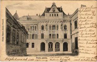 1905 Pécs, Posta palota és távirda. Kiadja Blancz József