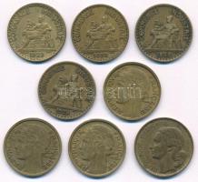 Franciaország 1922-1936. 1Fr Al-bronz (7db, 6xklf) + 1952. 20Fr Al-bronz T:XF-F
France 1922-1936. 1...