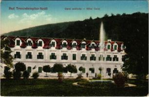 Trencsénteplic, Trencianske Teplice; Garni szálloda. Vasúti levelezőlapárusítás 9. / Hotel Garni (EK)