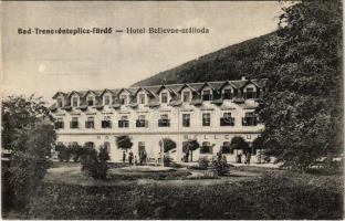 Trencsénteplic, Trencianske Teplice; Hotel Bellevue szálloda. Wertheim Zsigmond kiadása / hotel, spa (EK)