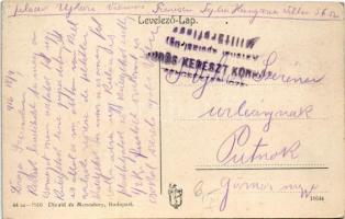 1916 Trencsénteplic, Trencianske Teplice; Grand Hotel Nagyszálloda / hotel, spa + "VÖRÖSKERESZT...