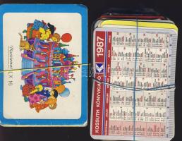 1987-2008 300db különböző és 30db kétlapos kártyanaptár