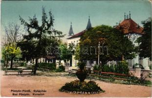 1911 Pöstyén, Piestany; Gyógyház / Kursalon / spa, bath (ragasztónyom / glue marks)