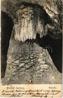 1910 Mézged, Meziad; Pestera Meziad / Meziádi (Mézgedi) cseppkőbarlang, Szószék / stalactite cave interior (EK)
