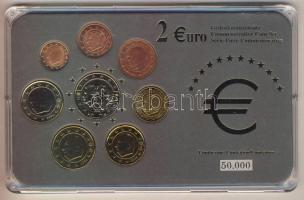 Belgium 2001-2005. 1c-2€ 8klf db, benne 2€ "Belga-luxemburgi gazdasági unió" alkalmi veret, kereskedői szettben T:BU Limitált kiadás! Tanúsítvánnyal!