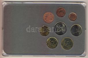 Belgium 2001-2005. 1c-2€ 8klf db, benne 2€ "Belga-luxemburgi gazdasági unió...