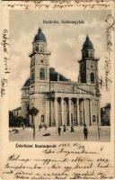 1905 Szatmárnémeti, Satu Mare; Deák tér, Székesegyház / square, cathedral (r)