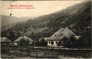 1909 Brusztura, Lopuhiv (Máramaros); erdészlak. Kaufmann Ábr. és fiai kiadása, Fornvald József amateur felvétele / forestry house