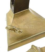 Art deco réz íróasztali készlet, állatfigura díszítménnyel, "Geschütz Real Bronze Dépose" ...