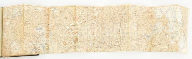 Plananhang zu Baedekers Reisehandbuch für London. Leipzig, 1912, Karl Baedeker. Kihajtható, színes t...