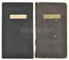 1903-1908 Bp., a Budapesti Kir. Magyar Tudomány-egyetem által kiállított fényképes leckekönyv és szo...