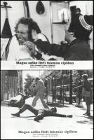 cca 1972 ,,A magas szőke férfi felemás cipőben" című francia filmvígjáték jelenetei és szereplő...