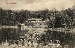 1911 Szováta-fürdő, Baile Sovata; Medve tó. Schuster Emil kiadása / Lacul Ursu / lake (EB)