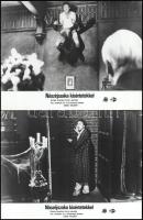 cca 1986 ,,Nászéjszaka kísértetekkel" amerikai horror paródia jelenetei és szereplői, 10 db vintage produkciós filmfotó ezüst zselatinos fotópapíron, a használatból eredő (esetleges) kisebb hibákkal, 18x24 cm