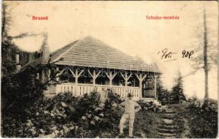 Brassó, Kronstadt, Brasov; Schuler menház. Zeidner H. kiadása / mountain rest house (fl)