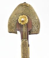 cca 1900 Dísztőr, jelzés nélkül, korának megfelelő szép állapotban, h: 45 cm