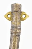 cca 1900 Dísztőr, jelzés nélkül, korának megfelelő szép állapotban, h: 45 cm