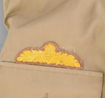 Magyar Honvédség egyenruha nadrág, ing és nyakkendő + sötétbarna alkalmi bőr cipő, 41-es méret + 2 d...