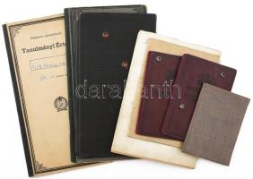 8 db régi igazolvány, személyi, leckekönyv, stb