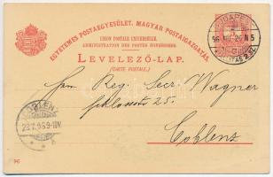 1896 (Vorläufer) Herkulesfürdő, Baile Herculane; Ezredéves Országos Kiállítás. Egyetemes Postaegyesü...