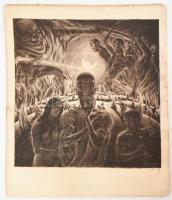 Ady (Endre): Vér és arany. Tizenkét ~vers. Baja Benedek eredeti kőrajzai. Babits Mihály előszavával....