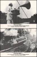 cca 1982 ,,Fitzcarraldo" című NSZK-beli filmdráma jelenetei és szereplői, 8 db produkciós filmfotó nyomdatechnikával sokszorosítva, egyoldalas nyomással, kartonlapra, a használatból eredő (esetleges) kisebb hibákkal, 18x24 cm