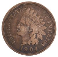 Amerikai Egyesült Államok 1904. 1c bronz "Indián fej" T:VF 
USA 1904. 1 Cent bronze "...