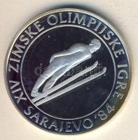 Jugoszlávia 1983. 500D Ag "Téli olimpia-síugrás" T:PP