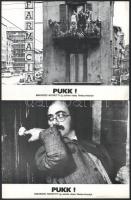 cca 1981 ,,Pukk!" című olasz filmburleszk jelenetei és szereplői, 11 db produkciós filmfotó nyo...