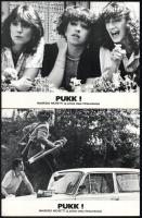 cca 1981 ,,Pukk!" című olasz filmburleszk jelenetei és szereplői, 11 db produkciós filmfotó nyo...