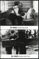 cca 1972 ,,Új haza" című svéd film jelenetei és szereplői, 6 db vintage produkciós filmfotó ezüst zselatinos fotópapíron, a használatból eredő (esetleges) kisebb hibákkal, 18x24 cm