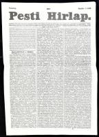 1842 Pesti Hírlap 185. sz. October 9. 1842. Szerk.: Kossuth Lajos. Pest, Landerer Lajos, javított gerinccel, hajtásnyommal, 713-720 p. Benne korabeli hírekkel, érdekes írásokkal, korabeli reklámokkal, gőzhajómenetrendekkel, gabonaárakkal.