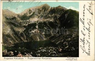 1913 Fogarasi-havasok (Fogarasi Kárpátok), Fogarascher Karpathen, Muntii Fagarasului; Podrágul tó / Podragu