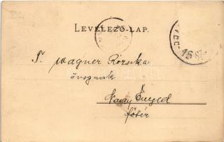1899 (Vorläufer) Brassó, Kronstadt, Brasov; Árpád szobor, látkép. H. Zeidner kiadása / Hungarian Mil...