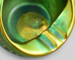 Zsolnay eozin mázas hamutál. Jelzett, hibátlan. 9 cm