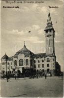 1940 Marosvásárhely, Targu Mures; Tanácsház / town hall + 1940 Marosvásárhely visszatért So. Stpl (EK)