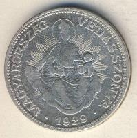 1929. 2P Ag "Madonna" T:3- kis ph.