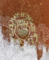 Zsolnay pohár, eozin mázas, jelzett, hibátlan, m:8 cm Terv: Kovács István