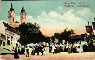 1914 Máriaradna, Mária-Radna, Radna (Lippa, Lipova); Búcsú Mária-Radnán, búcsújáróhely / Wallfahrt in Mária Radna / pilgrimage church, procession (EB)