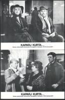 cca 1980 ,,Kaparj kurta" című csehszlovák filmvígjáték jelenetei és szereplői, 8 db produkciós ...