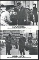 cca 1980 ,,Kaparj kurta" című csehszlovák filmvígjáték jelenetei és szereplői, 8 db produkciós ...