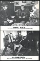 cca 1980 ,,Kaparj kurta" című csehszlovák filmvígjáték jelenetei és szereplői, 8 db produkciós ...