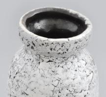 Majoros János: Retro kerámia váza. Mázas kerámia, jelzett, hibátlan, m: 35 cm