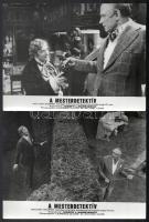 cca 1972 ,,A mesterdetektív" című angol film jelenetei és szereplői (Laurence Oliver és Michael...