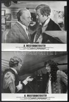 cca 1972 ,,A mesterdetektív" című angol film jelenetei és szereplői (Laurence Oliver és Michael...