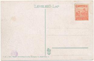 Siófok, Balaton parti fürdő. Vasúti levelezőlapárusítás 3-1917