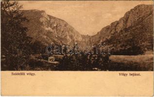 Szádelő, Zádiel; völgy. Bodavölgy nyomda 13-1914. / Zádielská dolina / valley (EK)