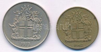 Izland 1962. 1K Al-Br + 1973. 10Kr Cu-Ni T:XF
Iceland 1962. 1 Krona Al-Br + 1973. 10 Kronur Cu-Ni C...